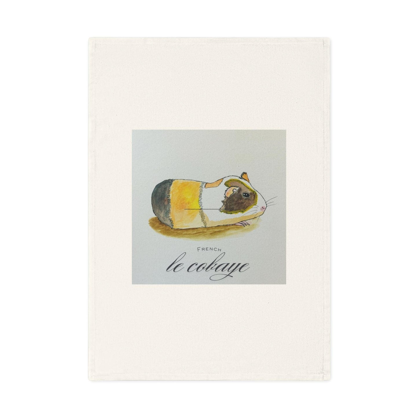 Guinea Pig Cotton Tea Towel - Cute Farmhouse Decor, Kitchen Gift, Pet Lover Gift, Unique Home Accessory, Animal Art