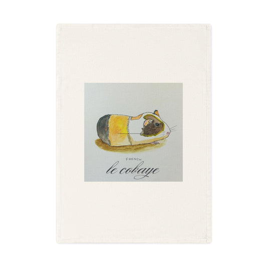 Guinea Pig Cotton Tea Towel - Cute Farmhouse Decor, Kitchen Gift, Pet Lover Gift, Unique Home Accessory, Animal Art