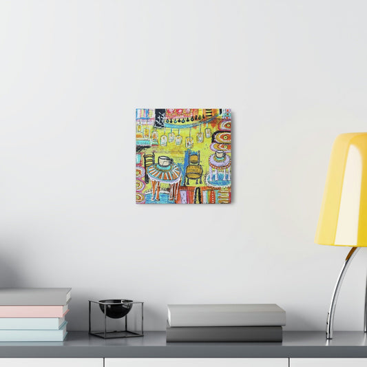 French Cafe Art, Coffee House Art - Canvas Gallery Wraps