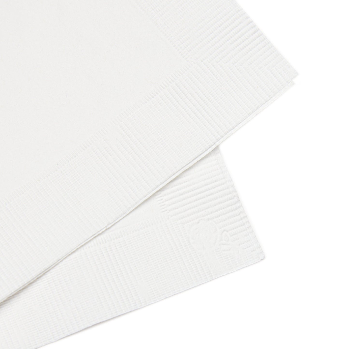 French Cafe Style, French Cafe Design, Coffee House Art - White Coined Napkins