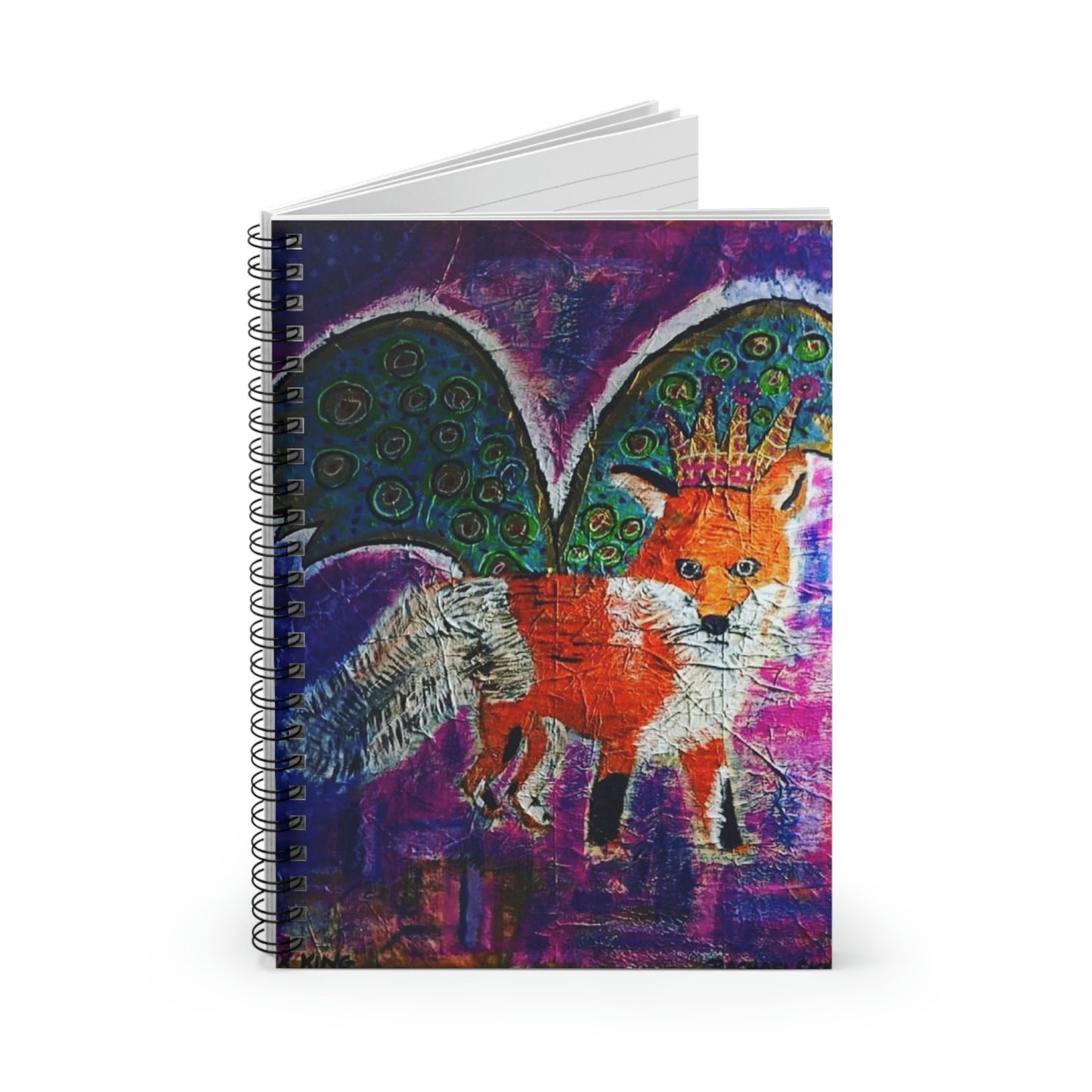 Fox King - Spiral Notebook - Ruled Line