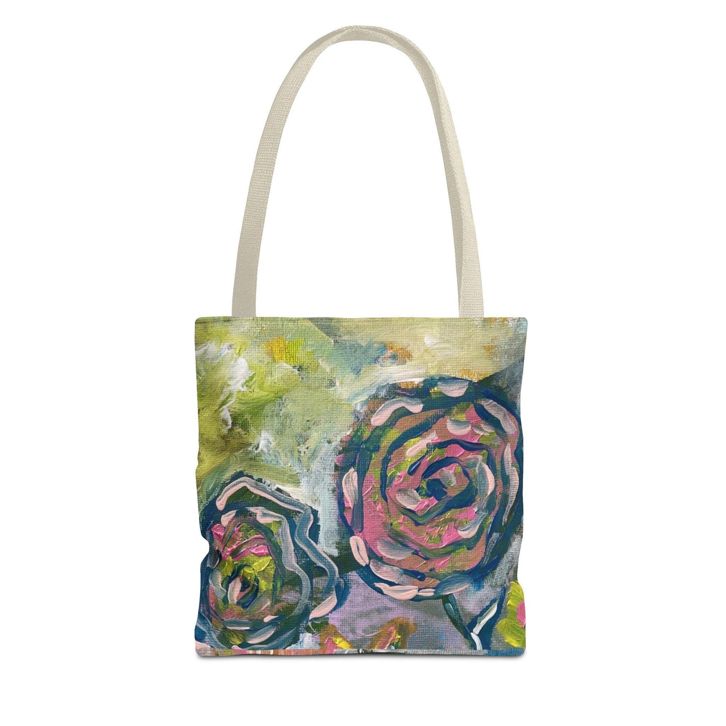 Floral Art Tote Bag, Stylish Shopping Bag, Eco-Friendly Gift, Summer Accessory, Art Lover's Tote, Beach or Gym Bag