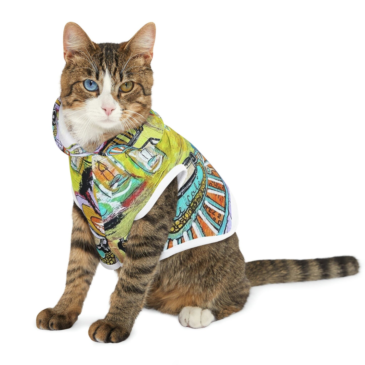 French Cafe Art, Coffee House Art - Pet Fashion Hoodie